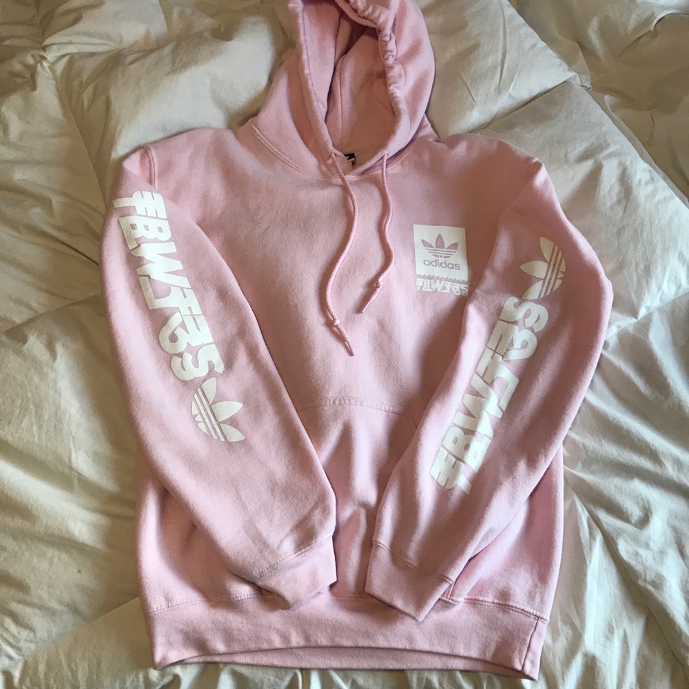 pink adidas hoodie